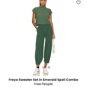 Freya Sweater Set in Emerald Spell Combo
Free People - SIZE SMALL - NEW W TAGS